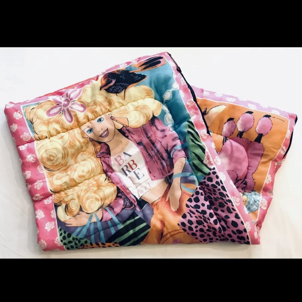RARE Vintage 1989 Kid’s Barbie Sleeping Bag, MINT CONDITION - Picture 1 of 6